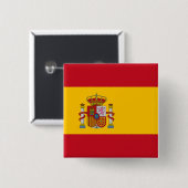 Flagge Spaniens Button (Vorne & Hinten)