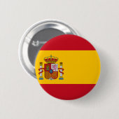 Flagge Spaniens Button (Vorne & Hinten)
