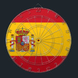 Flagge Spaniens Dartscheibe<br><div class="desc">Flagge Spaniens - Bandera de España - La Rojigualda</div>