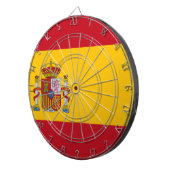 Flagge Spaniens Dartscheibe (Vorderseite rechts)