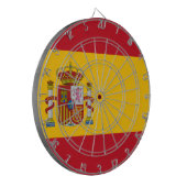 Flagge Spaniens Dartscheibe (Vorderseite Links)