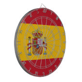 Flagge Spaniens Dartscheibe (Vorderseite Links)