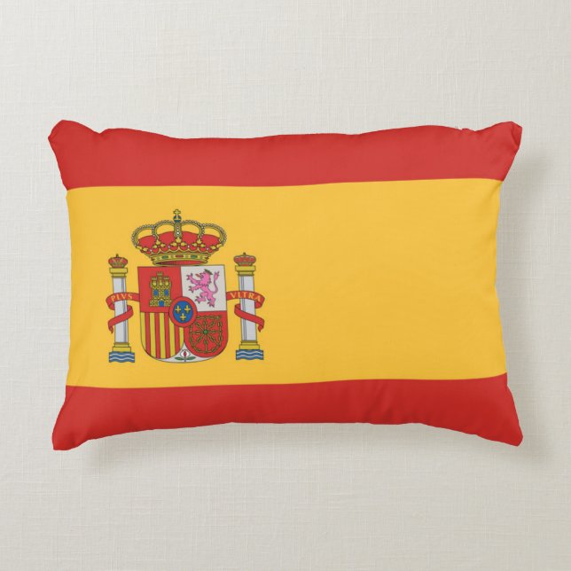 Flagge Spaniens Dekokissen (Vorderseite)