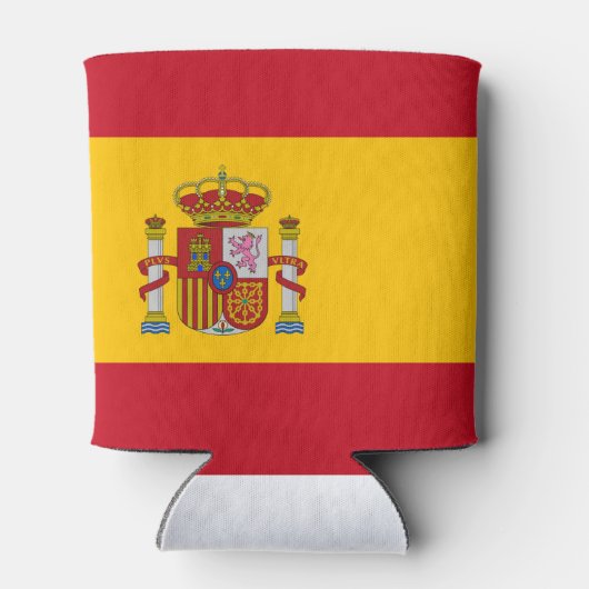 Flagge Spaniens Dosenkühler (Rückseite)
