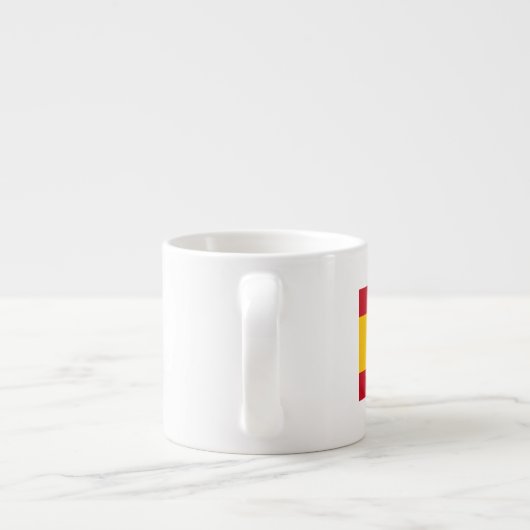 Flagge Spaniens Espressotasse (Rückseite)