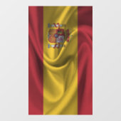 Flagge Spaniens Fensteraufkleber (Blatt)