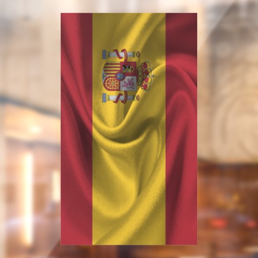 Flagge Spaniens Fensteraufkleber (Blatt 2)