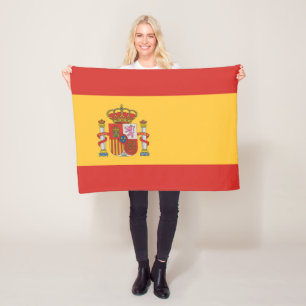 Flagge Spaniens Fleecedecke