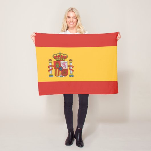 Flagge Spaniens Fleecedecke (Beispiel)