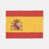 Flagge Spaniens Fleecedecke (Vorderseite (Horizontal))