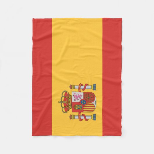 Flagge Spaniens Fleecedecke (Vorderseite)