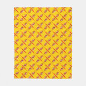 Flagge Spaniens Fleecedecke (Vorderseite)