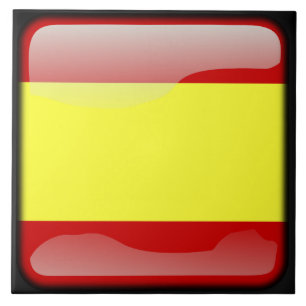 Flagge Spaniens Fliese