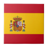 Flagge Spaniens Fliese (Vorderseite)