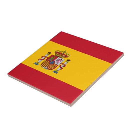 Flagge Spaniens Fliese (Seite)