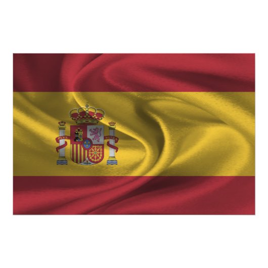 Flagge Spaniens Fotodruck (Vorne)