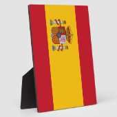 Flagge Spaniens Fotoplatte (Seite)