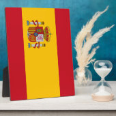 Flagge Spaniens Fotoplatte (Seite)