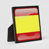 Flagge Spaniens Fotoplatte (Vorderseite)