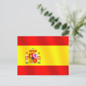 Flagge Spaniens für Spanier weltweit spanische Fla Postkarte (Stehend Vorderseite)