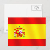 Flagge Spaniens für Spanier weltweit spanische Fla Postkarte (Vorne/Hinten)