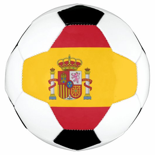 Flagge Spaniens Fußball-Ball Fußball (Vorderseite)