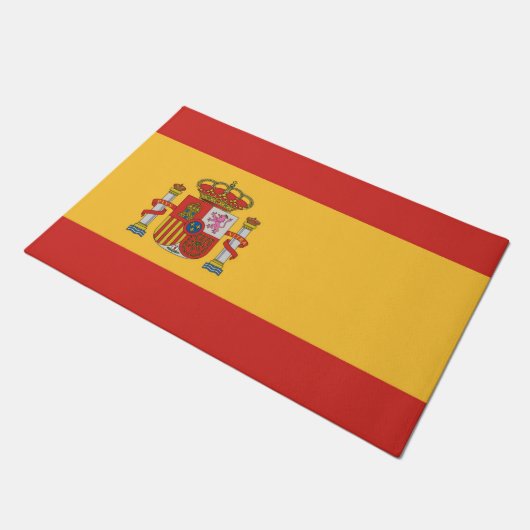 Flagge Spaniens Fußmatte (Schrägansicht)