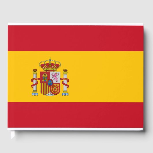 Flagge Spaniens Gästebuch (Vorderseite)