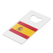 Flagge Spaniens Geldbeutel Flaschenöffner (Vorderseite Schrägansicht)