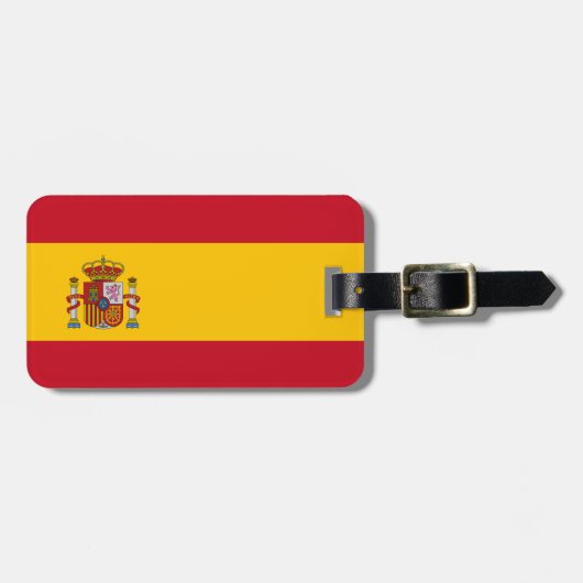 Flagge Spaniens Gepäckanhänger (Vorderseite horizontal)