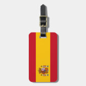 Flagge Spaniens Gepäckanhänger (Vorderseite vertikal)