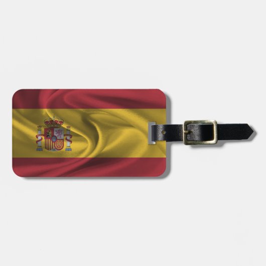 Flagge Spaniens Gepäckanhänger (Vorderseite horizontal)