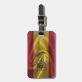 Flagge Spaniens Gepäckanhänger (Vorderseite vertikal)