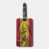 Flagge Spaniens Gepäckanhänger (Rückseite vertikal)