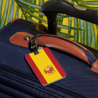 Flagge Spaniens Gepäckanhänger