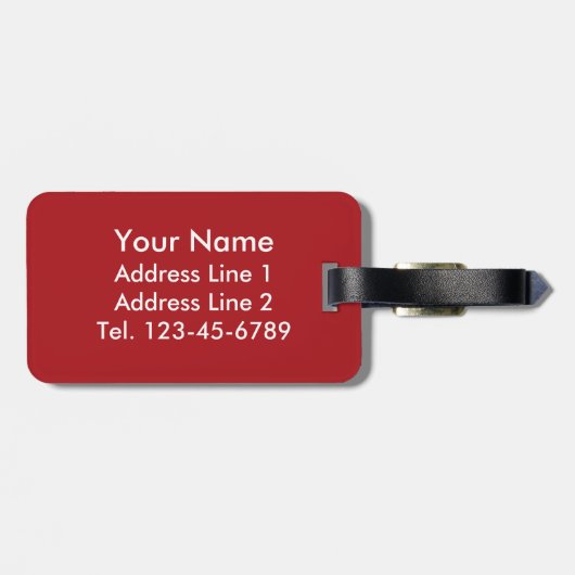 Flagge Spaniens Gepäckanhänger (Rückseite horizontal)