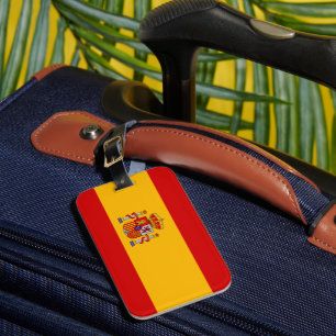 Flagge Spaniens Gepäckanhänger