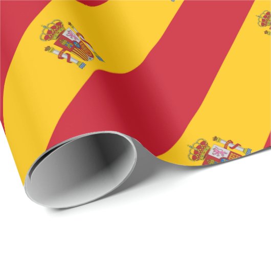 Flagge Spaniens Geschenkpapier (Rolleneckpunkt)