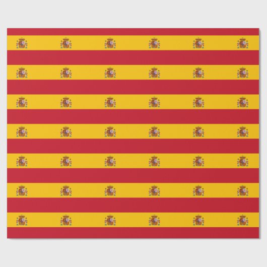 Flagge Spaniens Geschenkpapier (Flach)