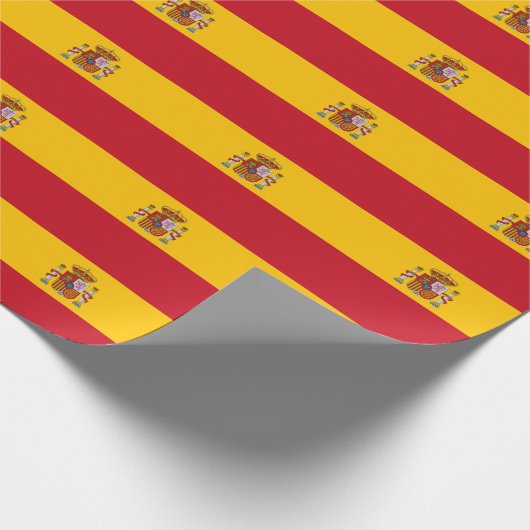 Flagge Spaniens Geschenkpapier (Ecke)