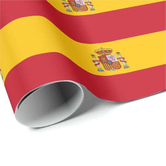 Flagge Spaniens Geschenkpapier (Rolleneckpunkt)