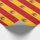 Flagge Spaniens Geschenkpapier (Ecke)