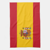 Flagge Spaniens Geschirrtuch (Vertikal)