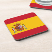 Flagge Spaniens Getränkeuntersetzer (Linke Seite)