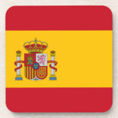 Flagge Spaniens Getränkeuntersetzer (Vorderseite)