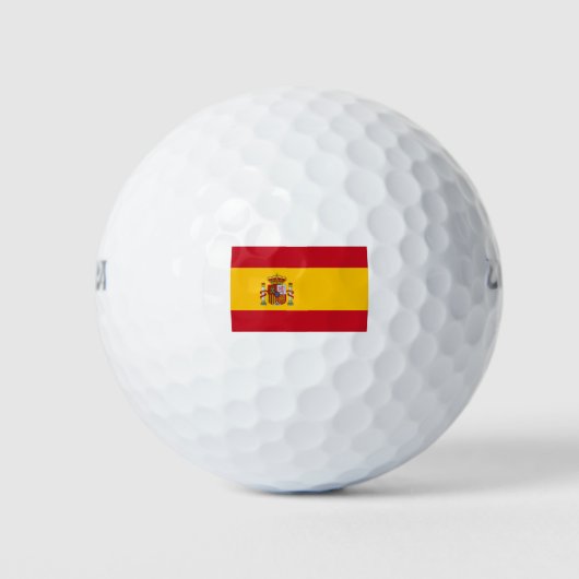 Flagge Spaniens Golfball (Vorderseite)