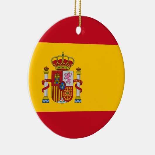 Flagge Spaniens Keramik Ornament (Rechts)