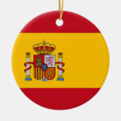 Flagge Spaniens Keramik Ornament (Vorne)
