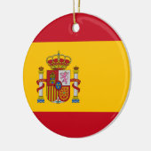 Flagge Spaniens Keramik Ornament (Links)