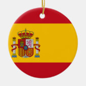 Flagge Spaniens Keramik Ornament (Vorne)